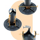 Фиксатор арматуры Промышленник стульчик под сыпучий грунт с литой опорой ФС 60 250 шт. фото 4