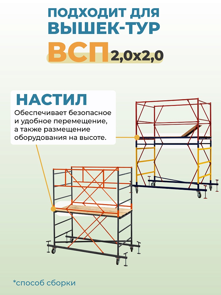 Настил с люком вышки-туры Промышленник ВСП-250/2,0 фото 2