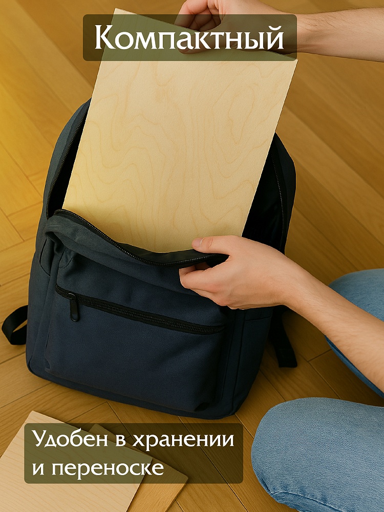 Фанера Промышленник 685х570х10мм, береза, упаковка 5 шт фото 3