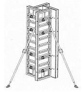 Опалубка колонн на универсальных щитах Купить Опалубка колонн на универсальных щитах