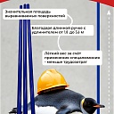 Гладилка по бетону TeaM 0,9 м (со сборной ручкой 5,7м) фото 4