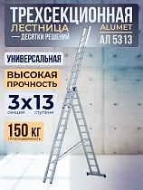 Лестница трехсекционная Ал 5313 Купить Лестница трехсекционная Ал 5313