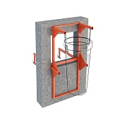 Кронштейн стеновой (оконный) для мусоросброса Купить Кронштейн стеновой (оконный) для мусоросброса