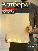Фанера 485х345х10мм, береза, упаковка 1 шт Купить Фанера 485х345х10мм, береза, упаковка 1 шт