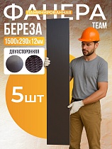 Фанера ламинированная TeaM 1500х290х12мм, береза, упаковка 5 шт Купить Фанера ламинированная TeaM 1500х290х12мм, береза, упаковка 5 шт