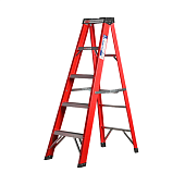 Стремянка стеклопластиковая диэлектрическая с органайзером Alumet SF1004 Купить Стремянка стеклопластиковая диэлектрическая с органайзером Alumet SF1004